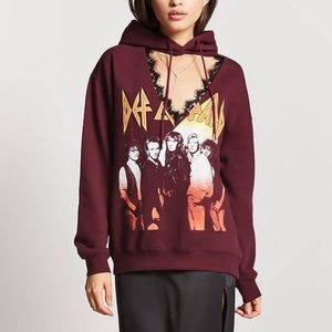 Def Leppard Cut Out Hoodie